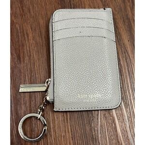 Kate Spade Slim Credit Card Holder - Leather - Stone Path (Gray)